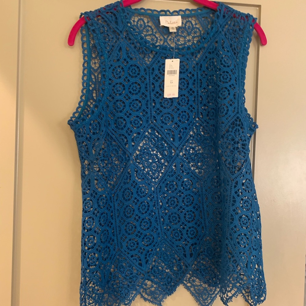 Blue Lacey top